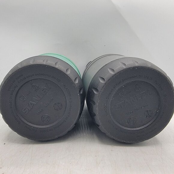 Stanley Classic 10oz Thermos Set Green Gray Insulated Leak Proof Portable Handle - Picture 3 of 6